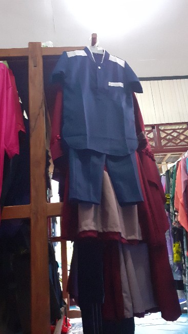 Batik Couple Keluarga Sania Ruffle Ori Ndoro Jowi Dnt Morif Puser/keobf Navi