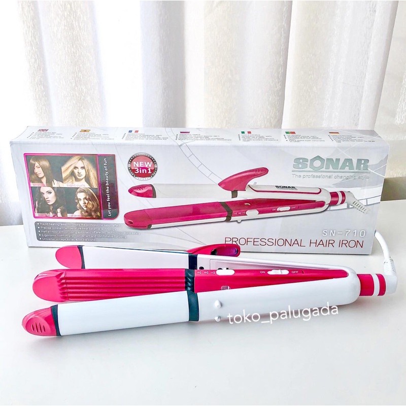 Sonar 3in1 Flat Iron Pink