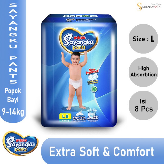 Sayangku Pants Popok Bayi L 8  (9 -14 kg)