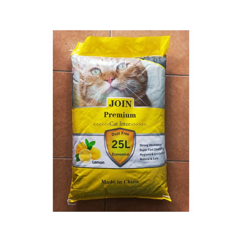 PROMO PASIR KUCING WANGI JOIN PREMIUM 25L / (LEMON)