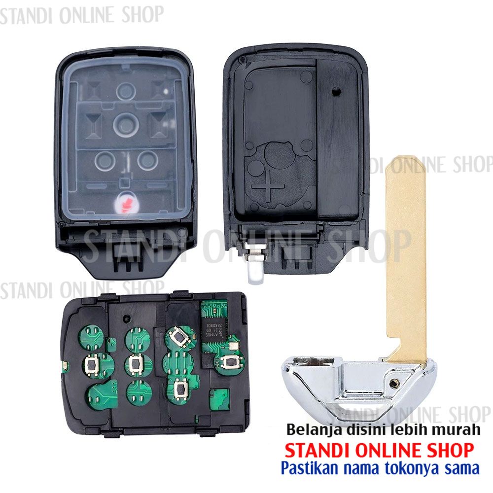 Remote Set Komplit Kunci Smartkey Honda Accord Civic Turbo 433 Mhz