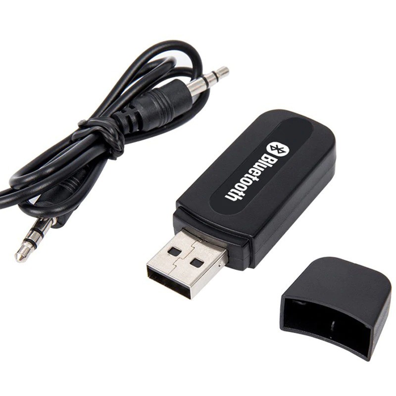 [ BISA COD ] USB Bluetooth Music Audio Receiver Transmitter Mobil Speaker Penyambung Bluetooth