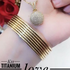 TiTanium set gelang kalung T04