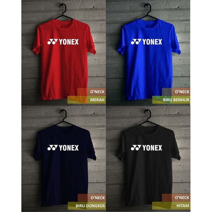 Kaos Tshirt Baju Combed 30S Distro Yonex Badminton Bulutangkis