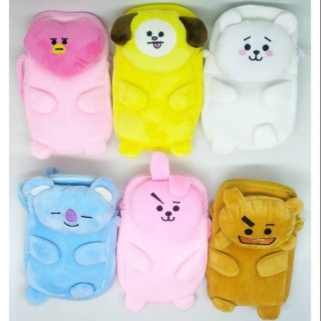 Tas Selempang Anak BTS BT21 Model Boneka Ada 1 Kantung
