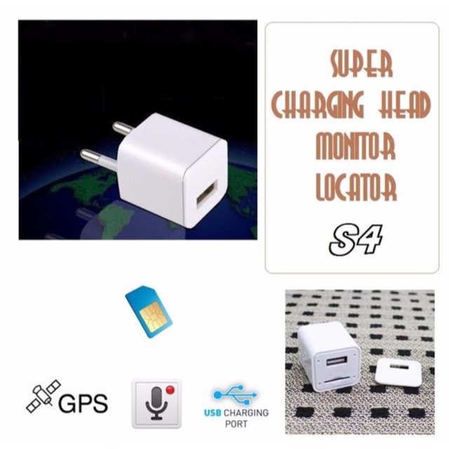 Gps Locator & Gsm Bugs penyadap GSM GRPS GPS Usb Ac Mini Adaptor Charger S4. Penyadap Suara