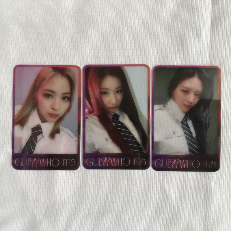 ITZY - SOUNDWAVE ID SWID BENEFIT PHOTOCARD GUESS WHO RYUJIN CHAERYEONG YUNA