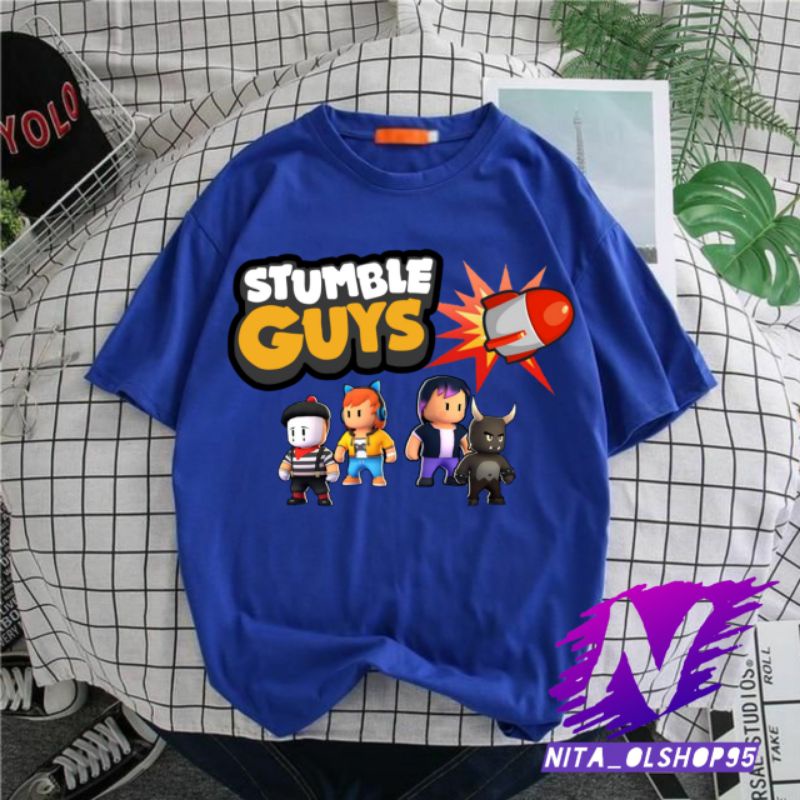 baju stumble guys kaos anak stumble guys roket terbaru