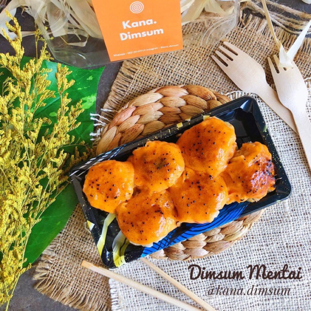 

Dimsum Saus Mentai by Kana Dimsum isi 6 pcs (Mentaiko Tobiko Dim Sum)