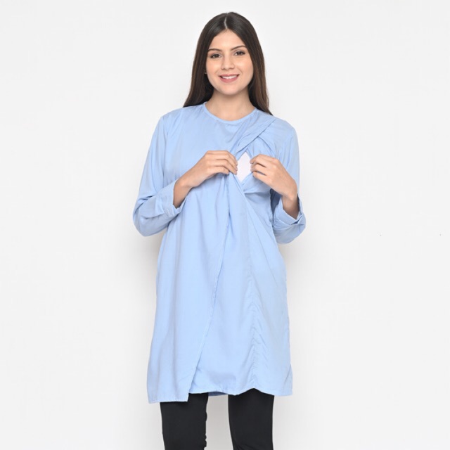 

MONOMOM Janna Tunic - Baju Menyusui Nursing Wear Stylish Premium