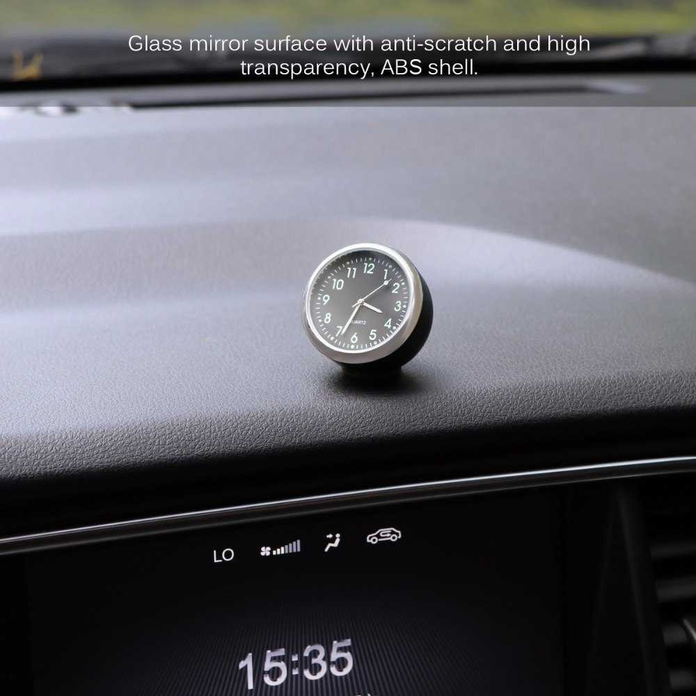 Bergaransi ! Dekorasi Mobil Jam Mini Quartz Clock Luminous - K01