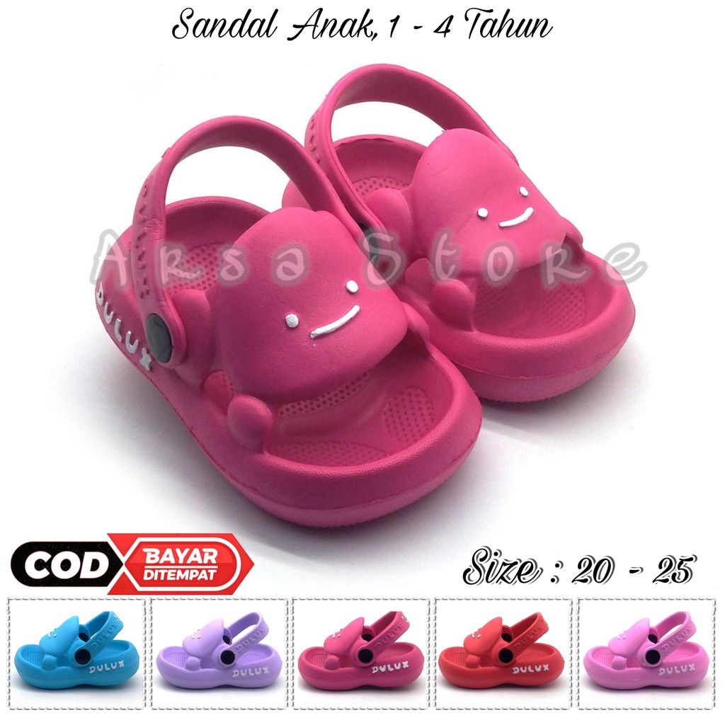 Sendal Anak Cewek Tali belakang Terbaru / Sandal Lucu Anak Perempuan Umur 1 2 3 4 Tahun