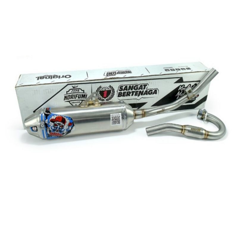 Kenalpot Knalpot Muffler Original Norifumi Stainless Rocket 4 Badboy KLX 150 Bigfoot Dtracker