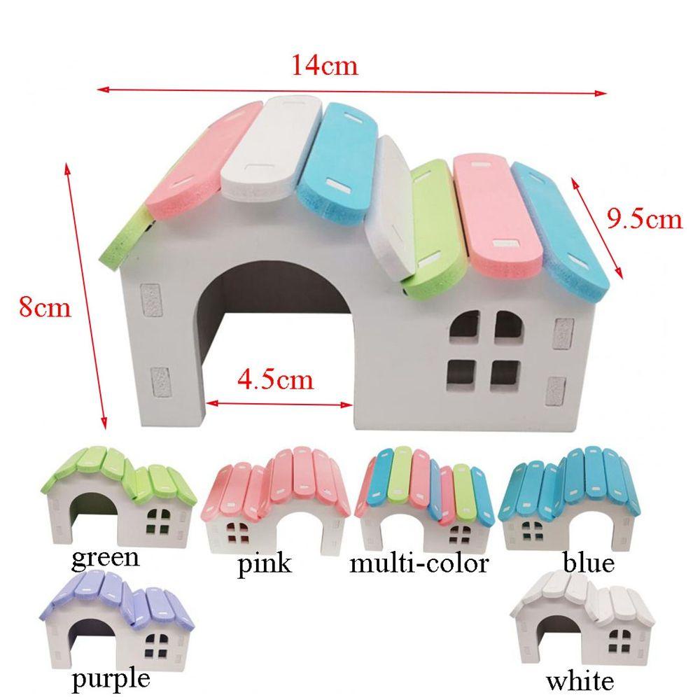 REBUY Rebuy Hamster House 2pcs DIY Untuk Hewan Kecil Bahan PVC Bur-free Hamster Hut