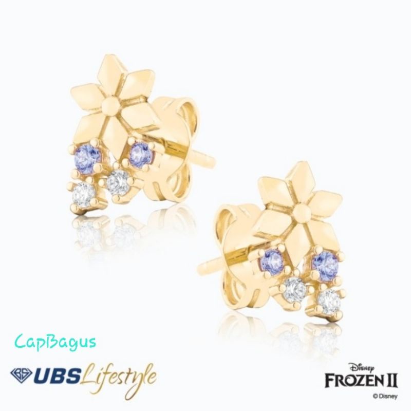 Anting Emas Disney Frozen 2 Elsa Anna Asli Ubs 375 8k