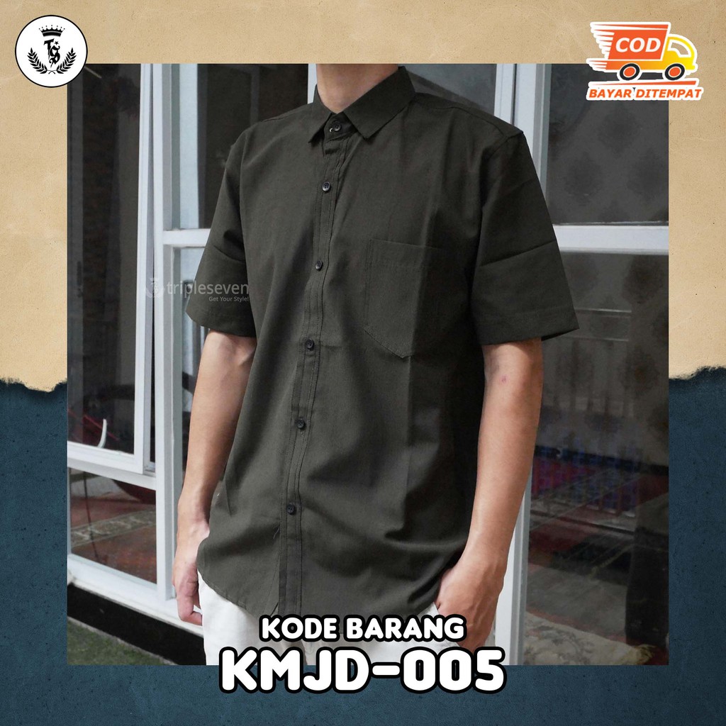 kemeja pria lengan pendek kemeja kasual baju formal distro original