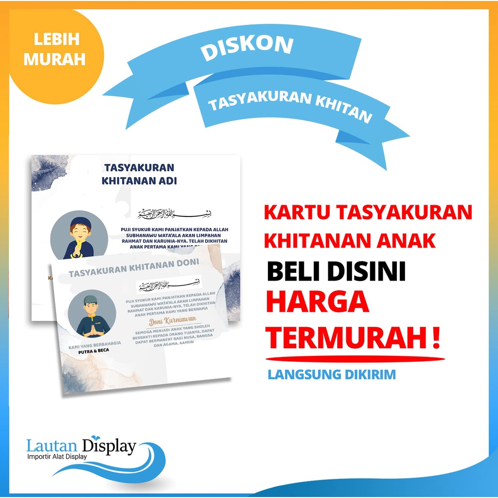 

Kartu Label Syukuran Khitanan - Tasyakur Walimatul Khitan