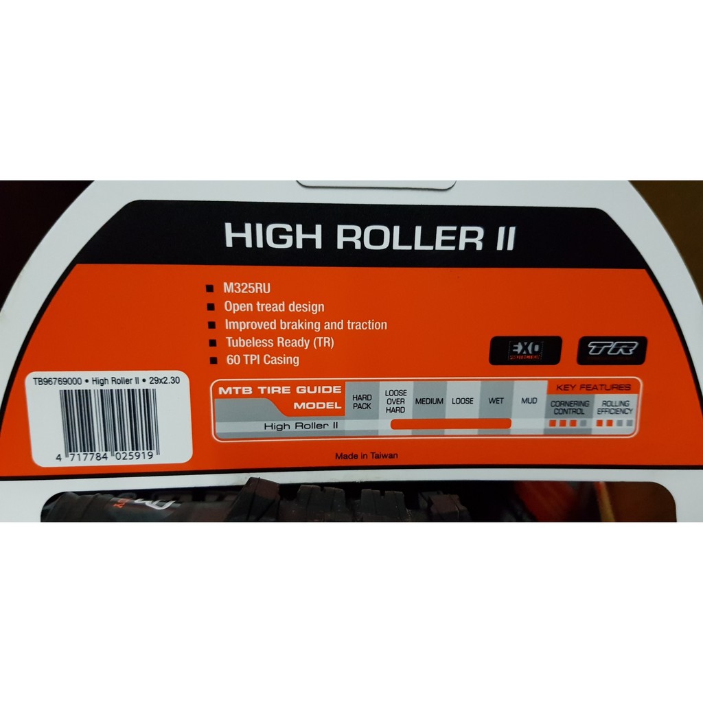 Ban Luar Maxxis High Roller  II 29 x 2.30 Exo TR