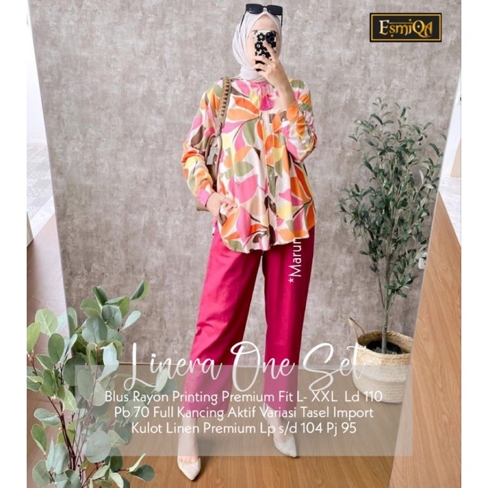 Setelan Wanita Katun Linen / LINERA SET
