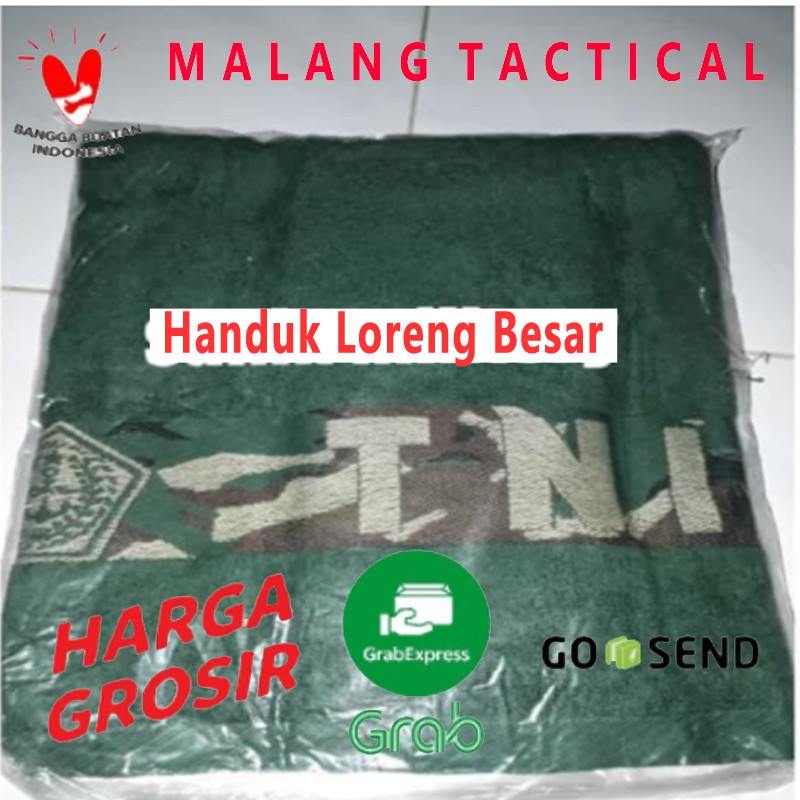 MalangTactical   Handuk besar jatah TNI / Handuk loreng standart TNI