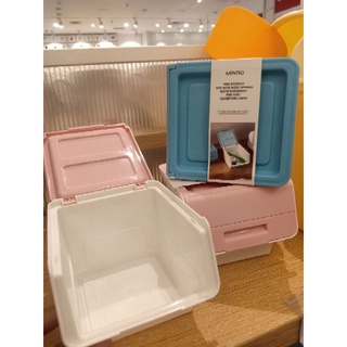 MINISO Kotak Penyimpanan kecil dengan Tutup Storage Box with Lid Cosmetic Box Candy Bin