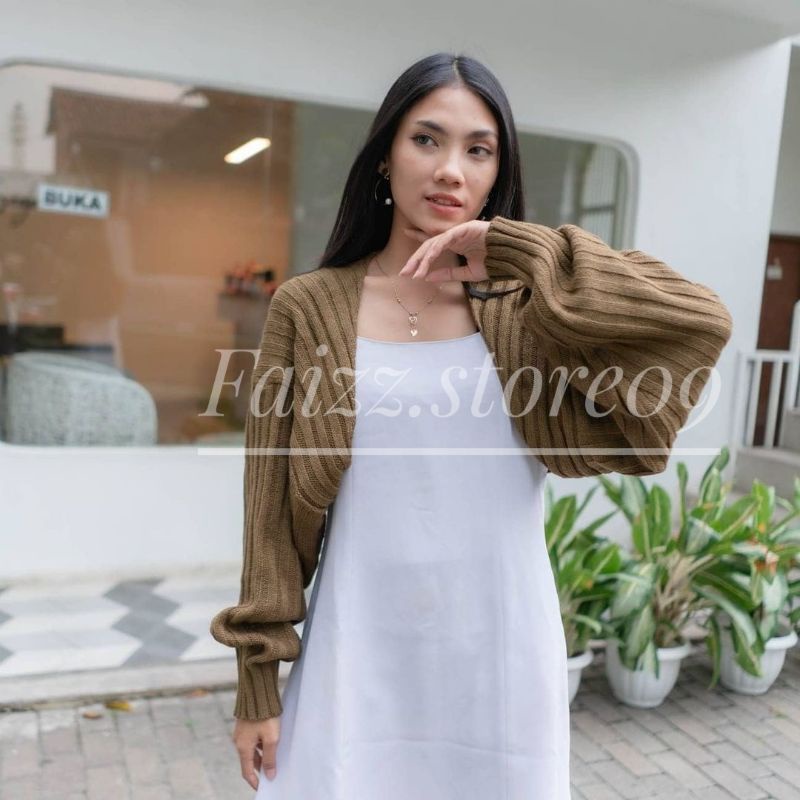 LIAM OVERSIZE CROP Cardigan Rajut/Balero Outer Knit PREMIUM/CROP CARDI