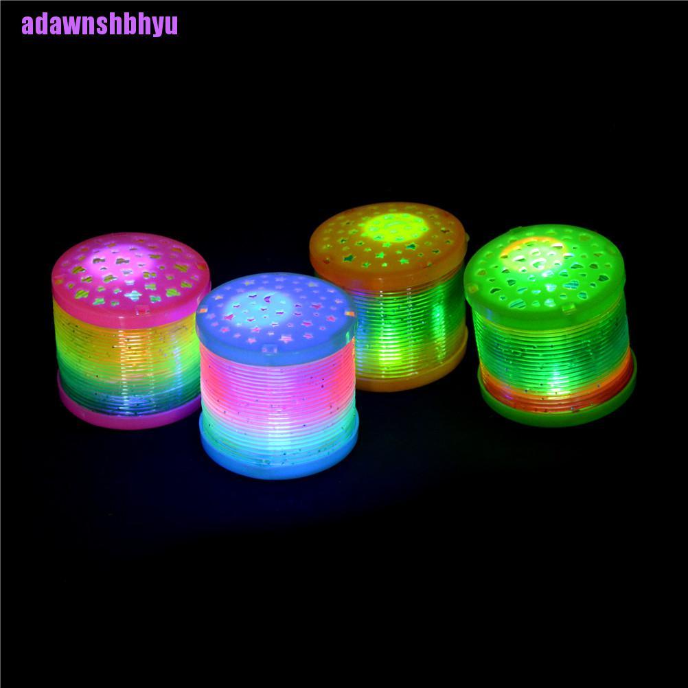 Mainan Pegas Lingkaran Glow in The Dark Warna Pelangi Untuk Anak