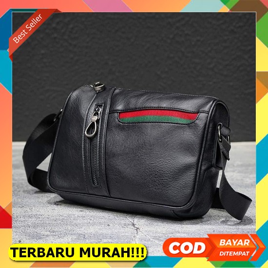 Tas Selempang Pria Sling Bag Keren Kekinian 2021 Dewasa Cowok 2022 Terbaru Slempang Murah Distro Imp