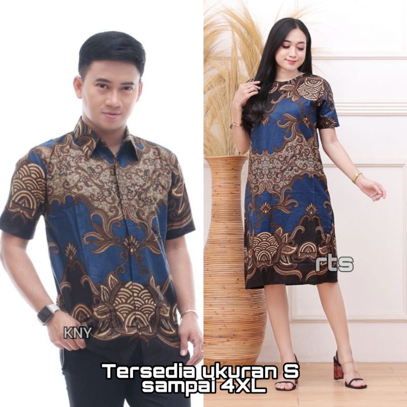 BISA DIBELI TERPISAH BATIK COUPLE FAMILY MOTIF GAJAHMADABIRU