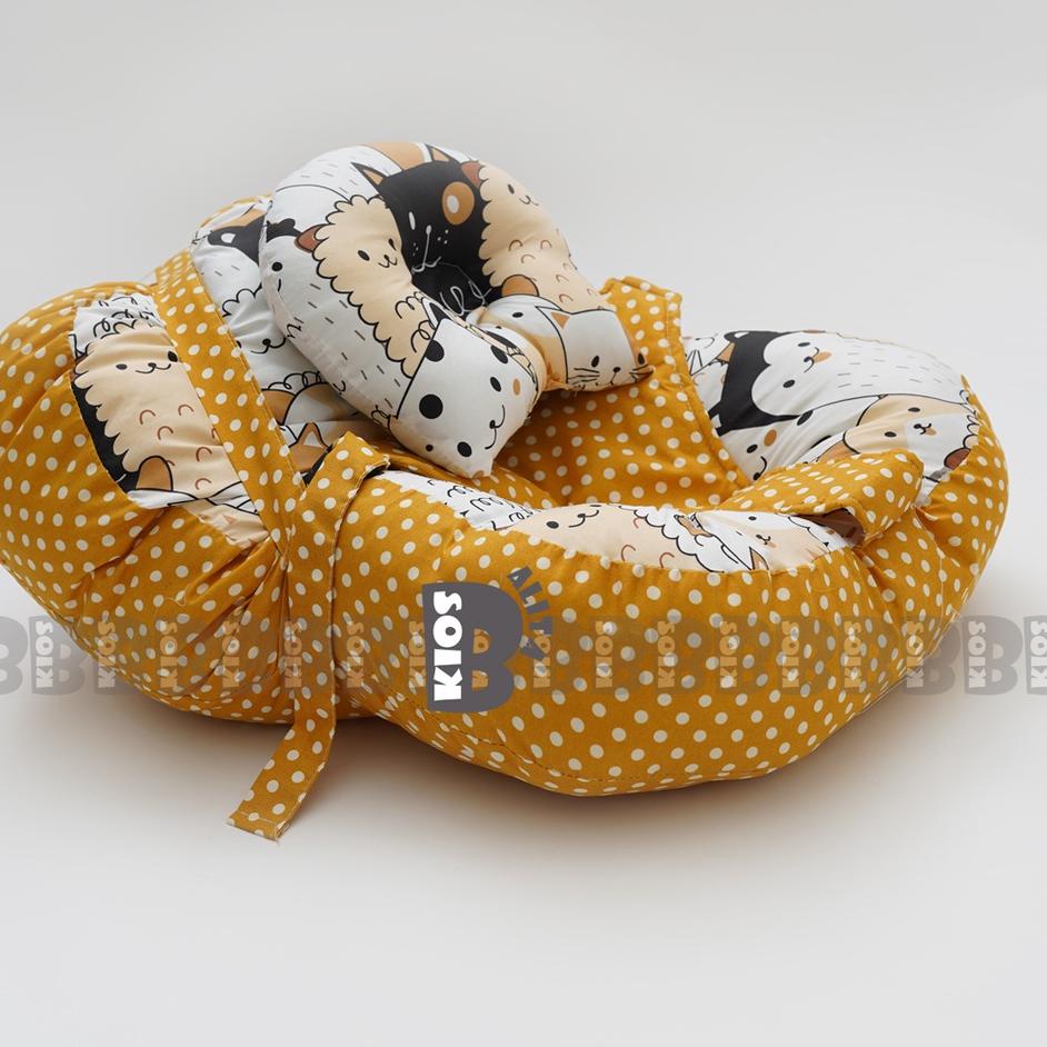 (TREN TERBARU) SOFA BAYI JUMBO DENGAN SABUK PENGAMAN GESPER MULTIFUNGSI BISA UNTUK KASUR BAYI FREE B