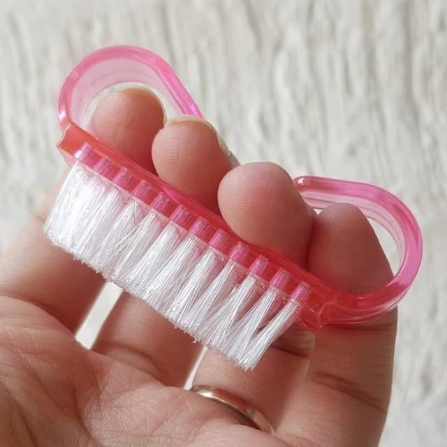 (2 pc) Sikat Kuku Tangan dan Kaki / Mani Pedi Mini Brush