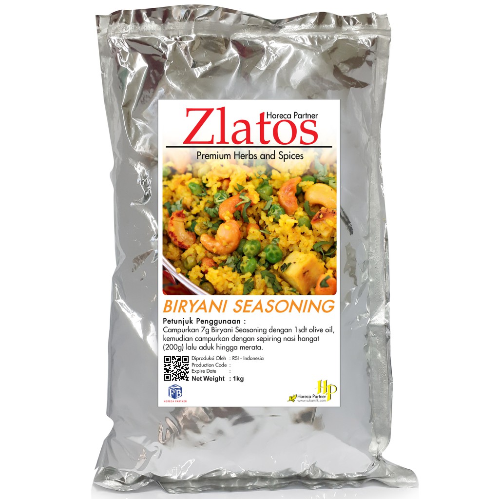 

Bumbu Biryani seasoning / Bumbu Biryani Instan / Bumbu nasi goreng Biryani (tanpa beras) 1kg