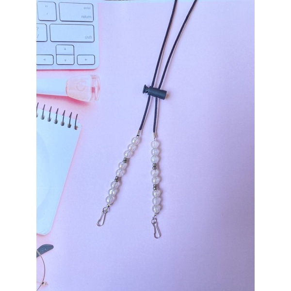 Konektor Masker Strap Mask 2in1 Mutiara Kristal-KSM 9