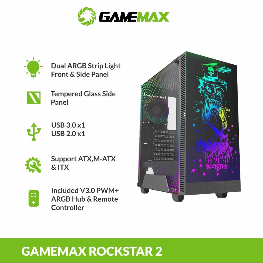 Casing Komputer Gaming Gamemax RockStar 2