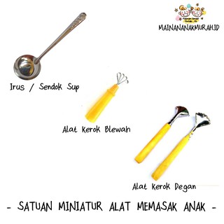 SATUAN Alat Memasak Logam Kompor Mainan  Mini Peralatan 