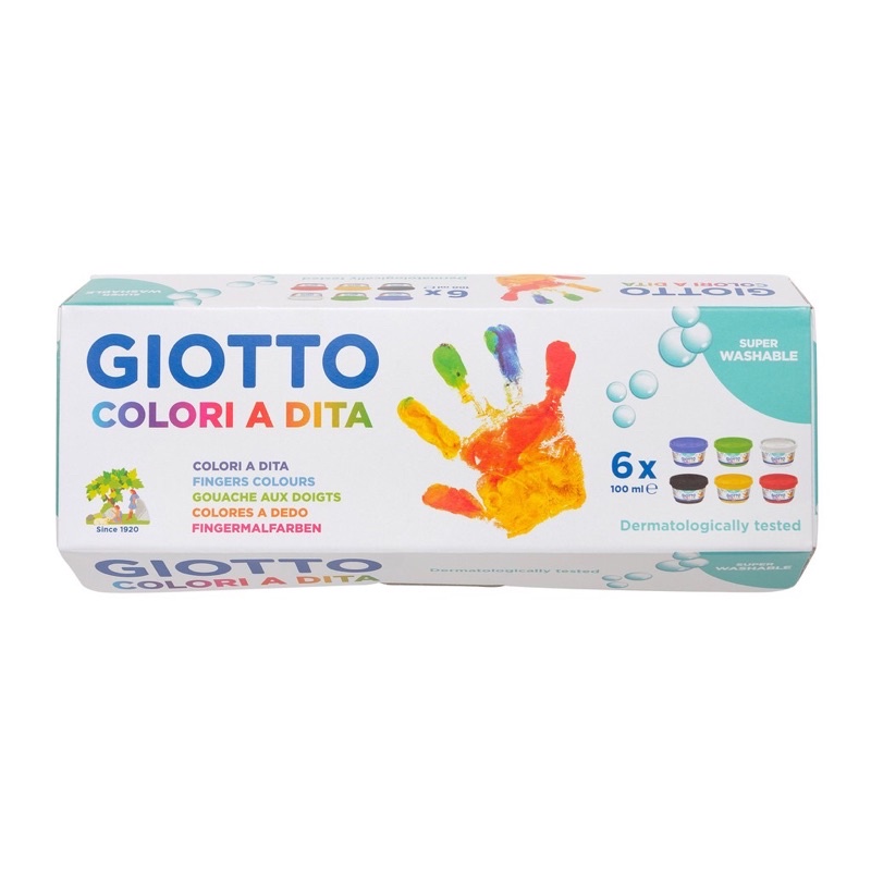 

Giotto Washable Finger Paint (6x100ml)