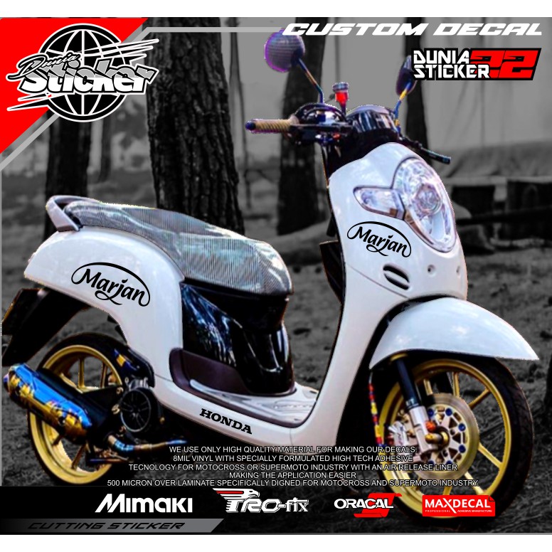 Cutting Sticker Striping MARJAN SCOOPY 2017-2020 SC SCP P014 - Duniasticker22