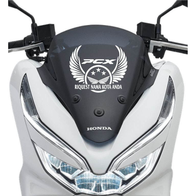 Stiker Motor Visor Nmax Pcx Lexi Adv Stiker Cutting Logo PCX COSTUM 1 Warna