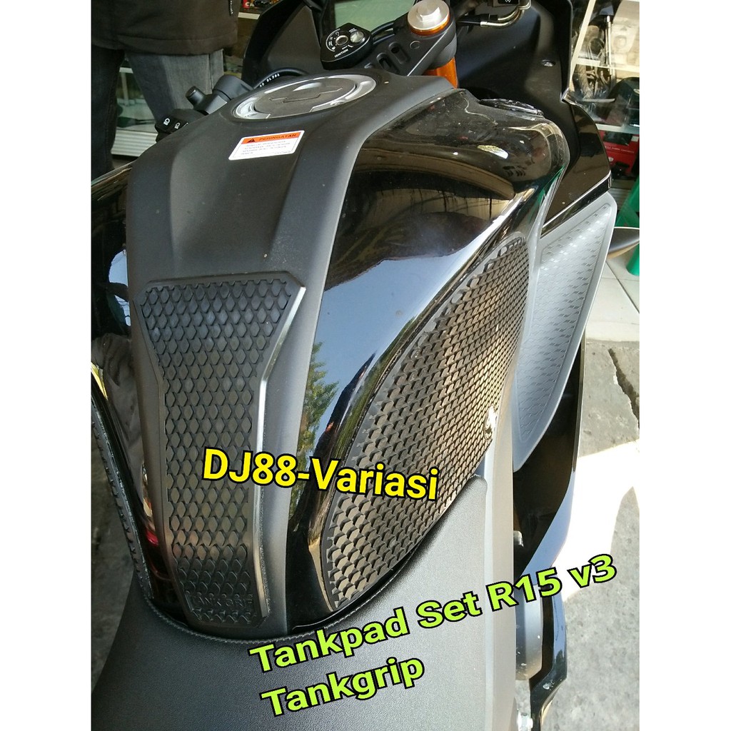 Tankpad r15 v3 vva tankgrip pelindung karet tangki tengah kiri kanan set