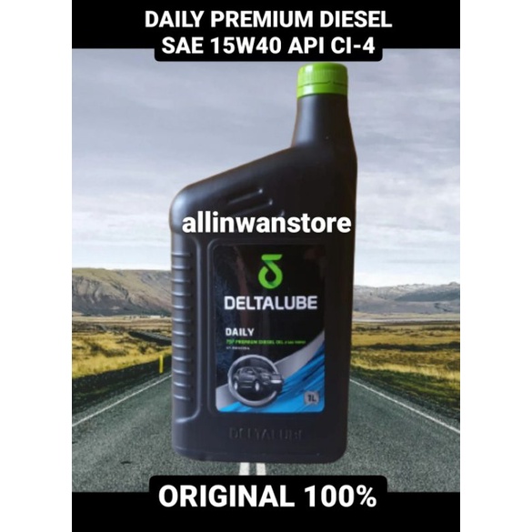 OLI DELTALUBE 757 PREMIUM DIESEL SAE 15W40 API CI-4 (UNTUK DIESEL) 1L (1 Liter) ORIGINAL 100%