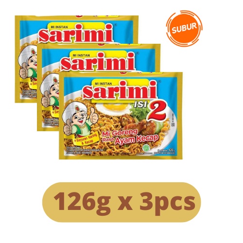 

Sarimie Goreng Ayam Kecap isi 2 126g x 3pcs