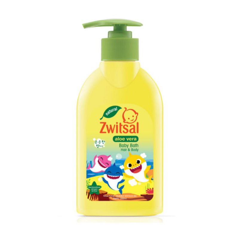 Zwitsal Natural Baby Bath Aloe Vera  2in1 Hair &amp; Body 300ml