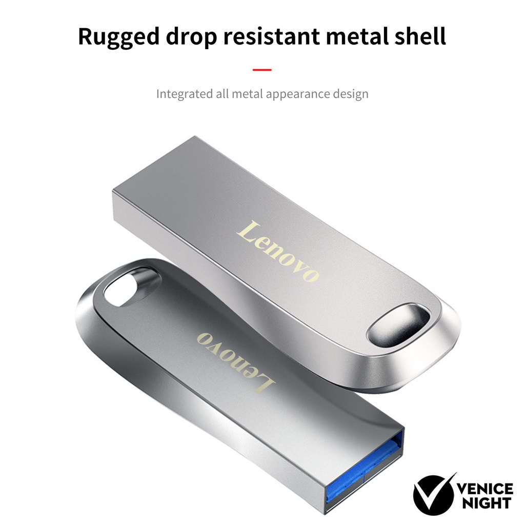 (SF) Lenovo 1TB / 2TB Flashdisk USB Bahan Logam Anti Air Untuk PC