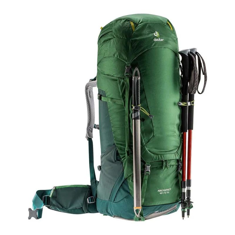 Tas Gunung Carrier Deuter Aircontact 60 + 10 SL Leaf - Forest