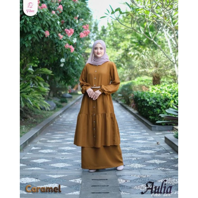 Baju Tunik Set Rok Aulia One Set by Fauz Hiab Kantor