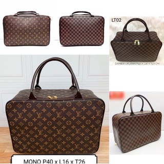 TAS TRAVEL DAMIER MONO LV TAS TRAVELING BEPERGIAN TAS MUDIK TAS BAJU PAKAIAN DINAS TRAVELLING JALAN 