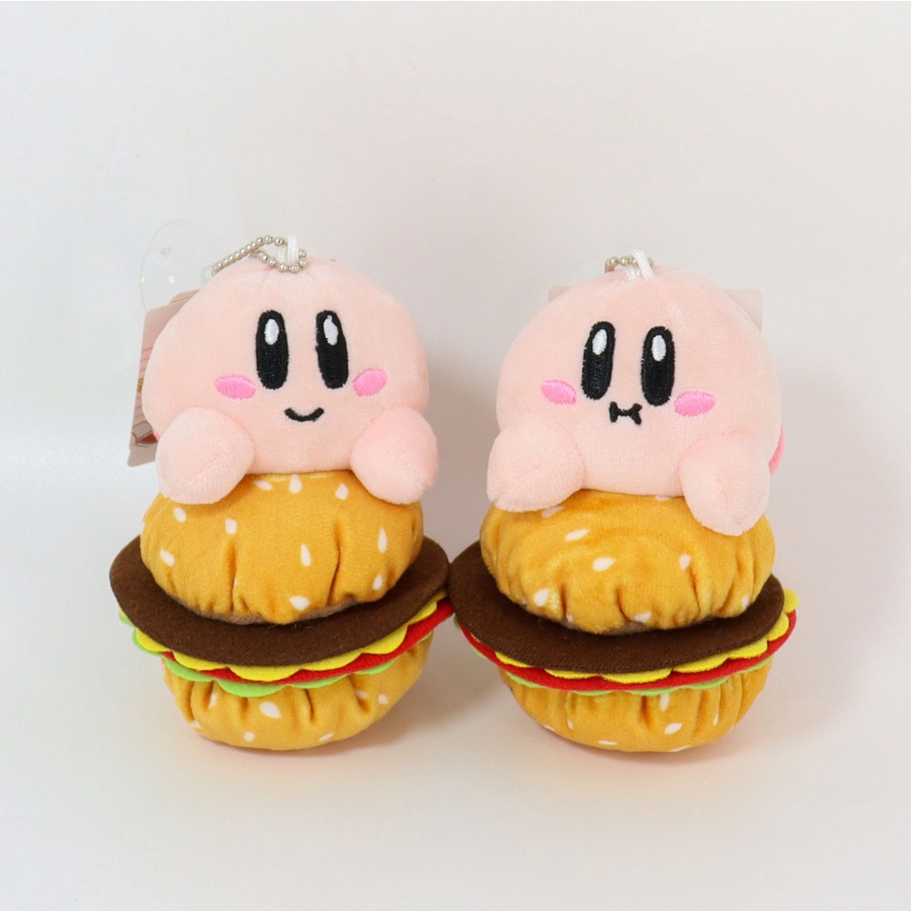 Burger Star Kirby Doll Bag Pendant Ins French Fries Plush Doll Bag Keychain Kawaii Anime Plush for Girl Birthday Gift