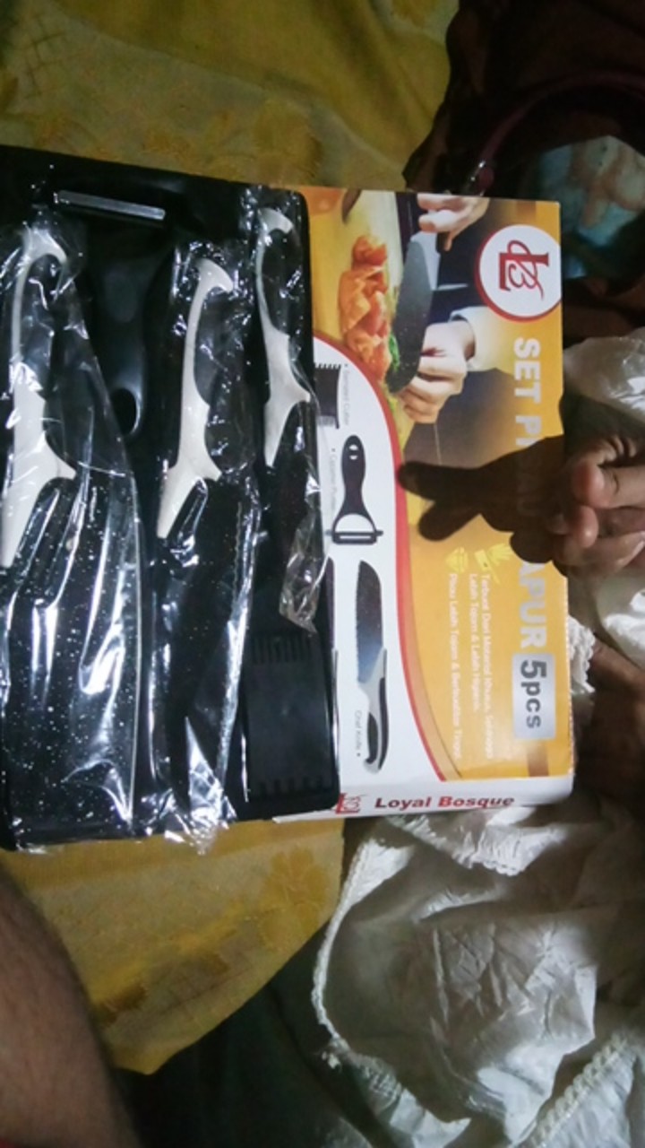 Pisau Batu Maifan Tajam Set 5in1 Set Dapur Lengkap Plus Kupasan Homewallpapershop