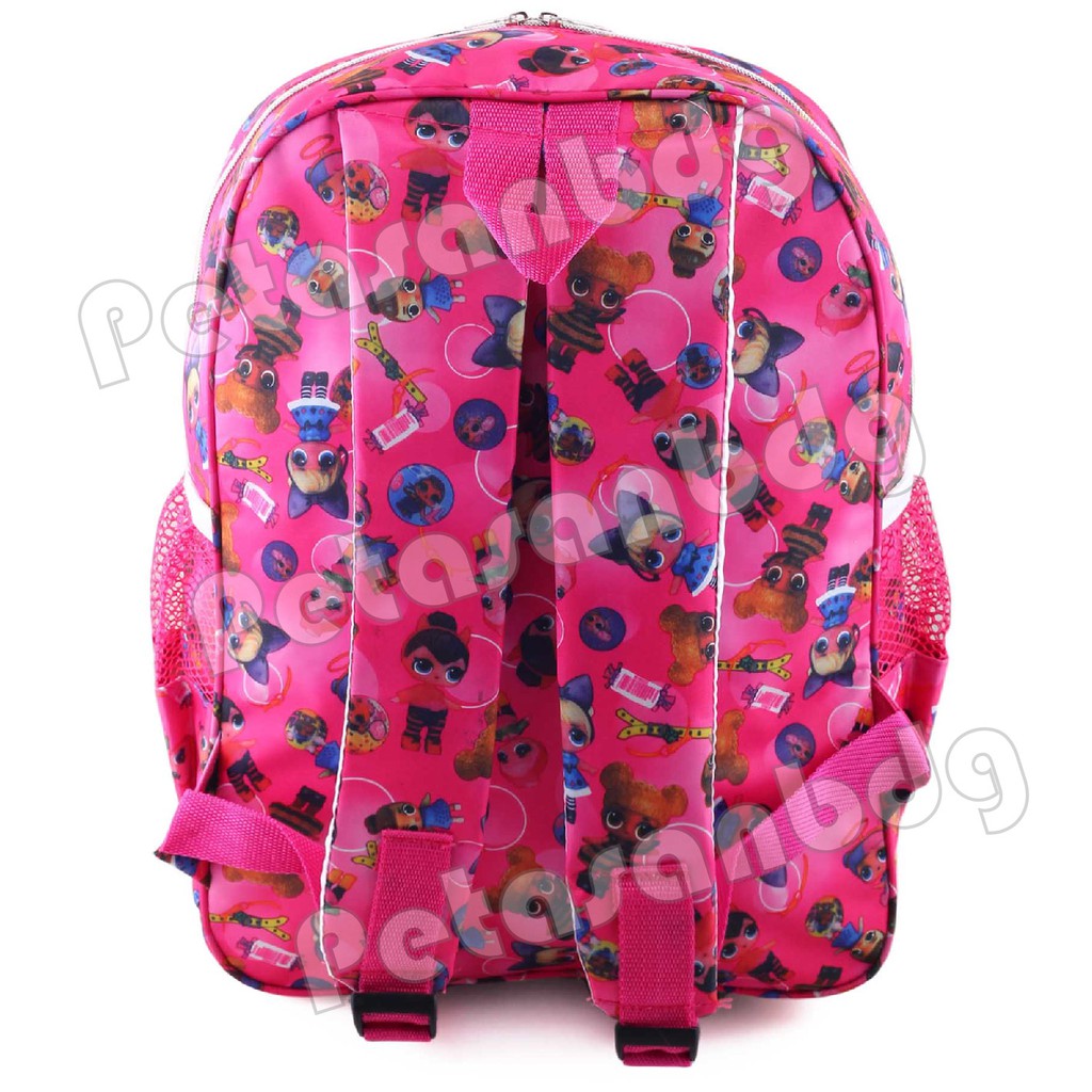 PTS - Ransel Sekolah Anak Perempuan Karakter LOL SURPRISE - Ransel Hologram LED - DAYLIGHT - FREE BOTOL