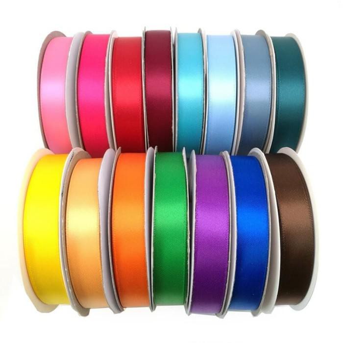 

Art / Satin Tape Colors Various Size - Putih - Putih